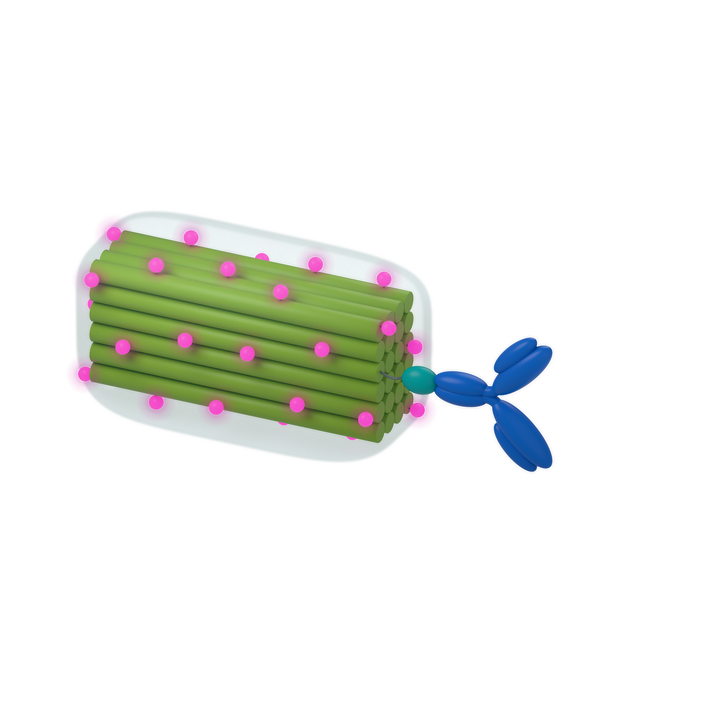 tiliGLOW Anti-rabbit Ruggedized: Bright fluorescence on rabbit primary antibodies. Conceptual product illustration.